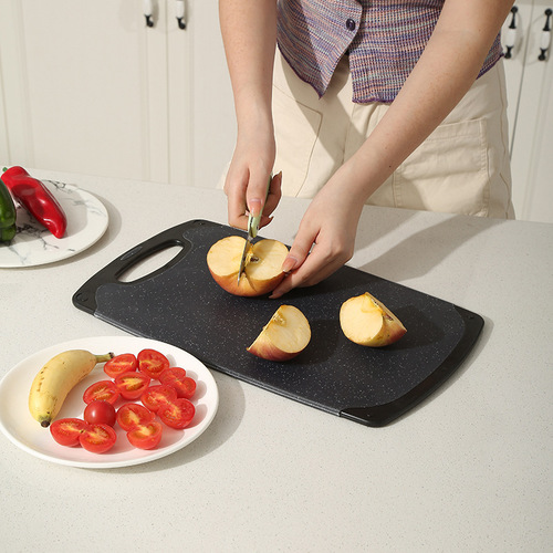 Plastic PP Vegetable Board Home Kitchen Cutting Board Imitation Marble Multi-functional Cutting Board Meat Cutting Board Fruit Knife Board Sticky Board