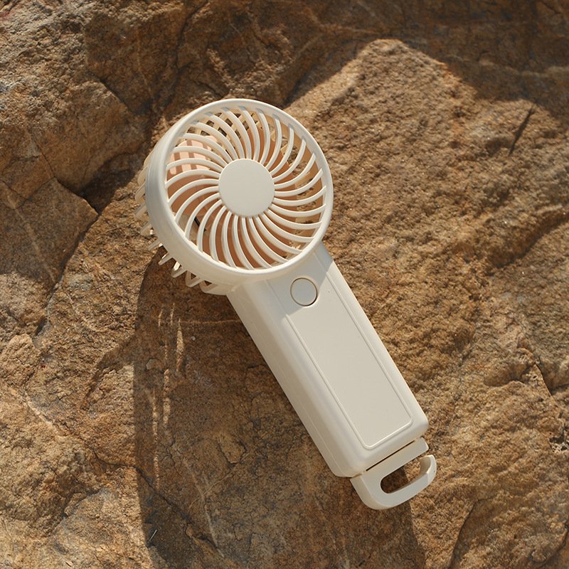 手持ち小型扇風機USB充電シンプルデスクトップ携帯電話スタンド屋外小型扇風機ポータブル折り畳み扇風機|undefined