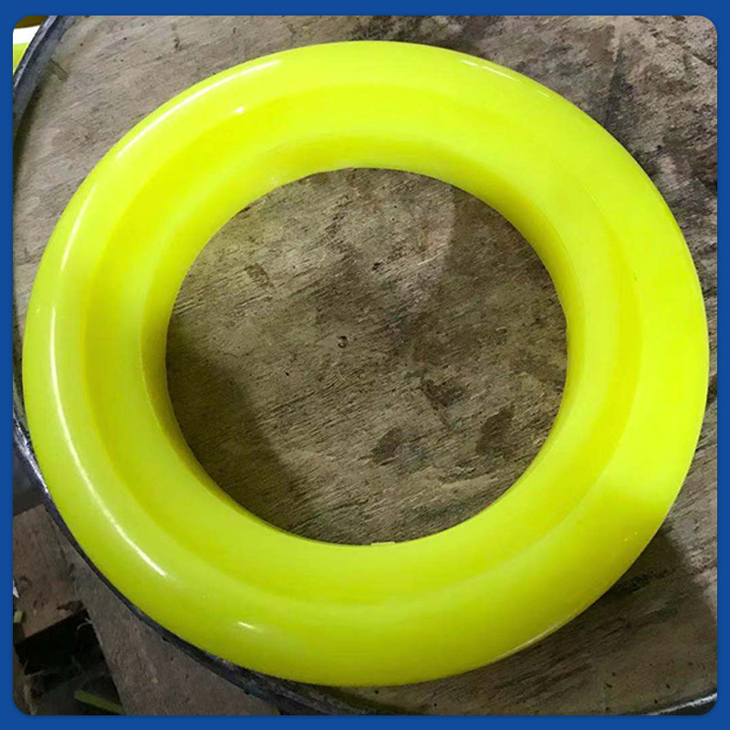 厂家批发供应聚氨酯制品 黄色聚氨酯行走轮 PU聚氨酯滚轮 聚氨酯