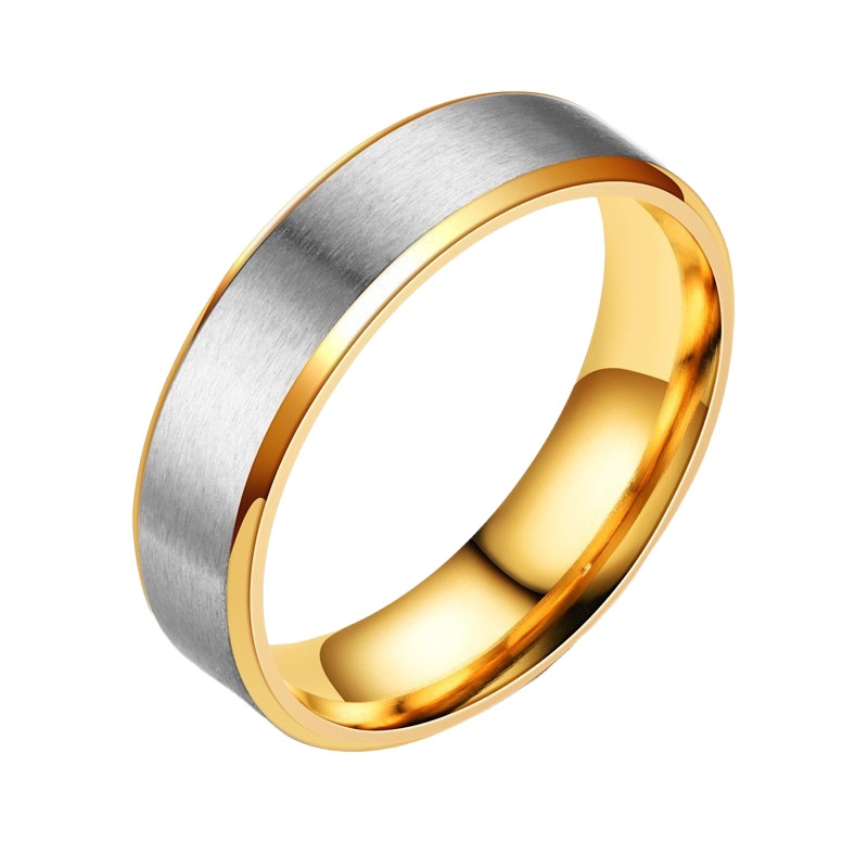 Anillo de acero titanio liso, sencillo y elegante para mujer, anillos de pareja de estilo coreano moderno y elegante, joyería transfronteriza al por mayor