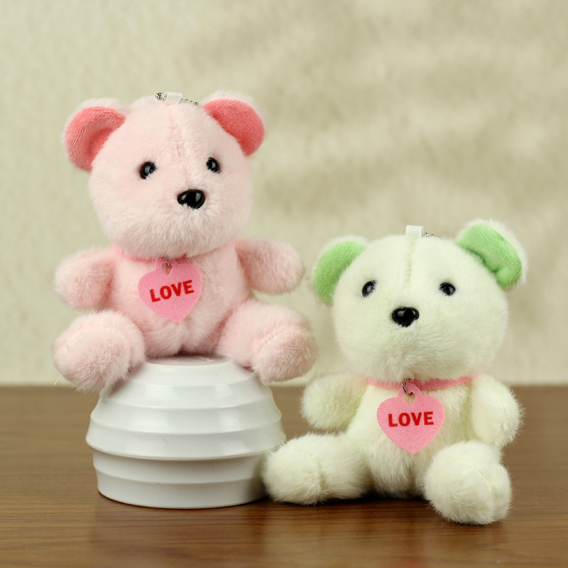 Adorable peluche dibujos animados Teddy Bear colgante Teddy Bear juguetes mochila muñeca decoración estudiantes pequeños regalos