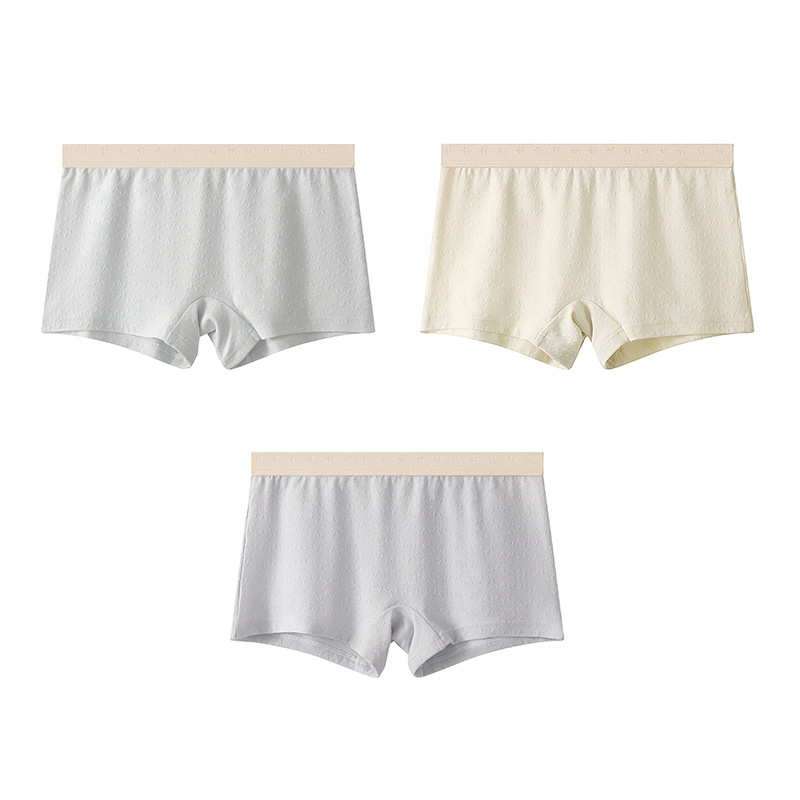 Three packs (light gray + rice apricot + light gray blue)