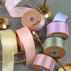 Korean Imported Double Layer Lace Fabric Hair Accessory Gift Flower Packaging Shoes Grass Hat Bow Double Snow Gauze Ribbon