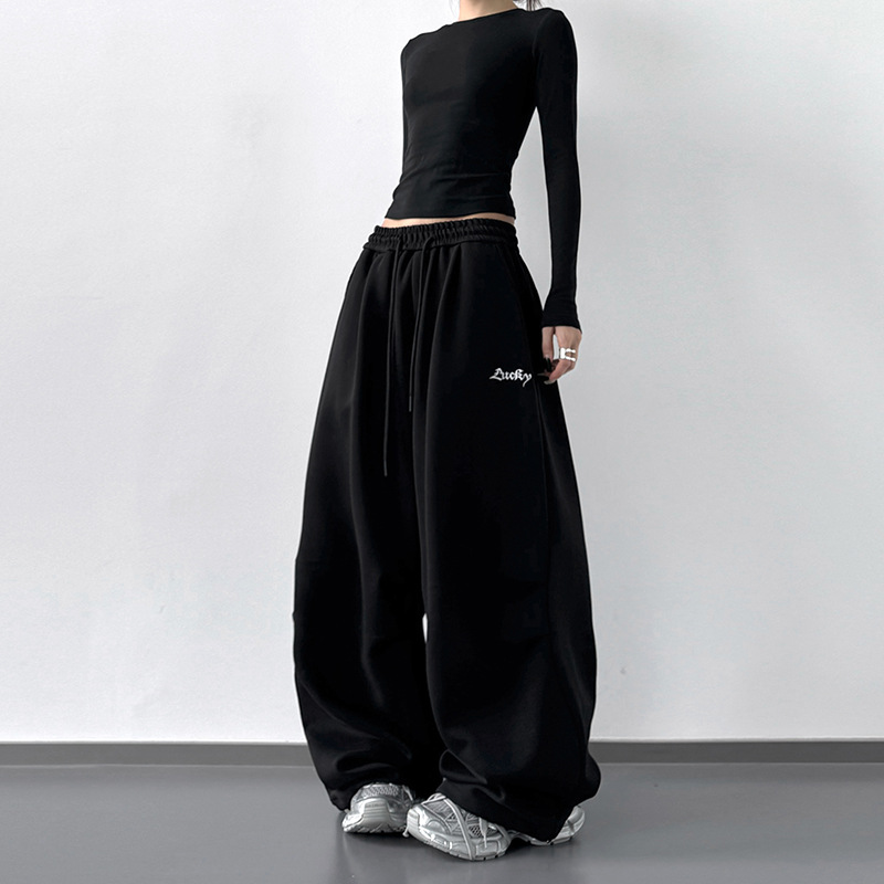 2025 Autumn New Casual Sweatpants for Tall Women Hip-Hop High Street Jazz Dance Pants Sports Cargo Pants High Waist