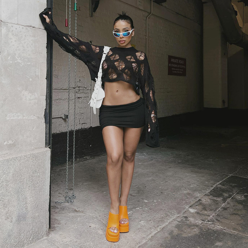 Title 5, Personalized Loose Version Long-sleeved Solid C...