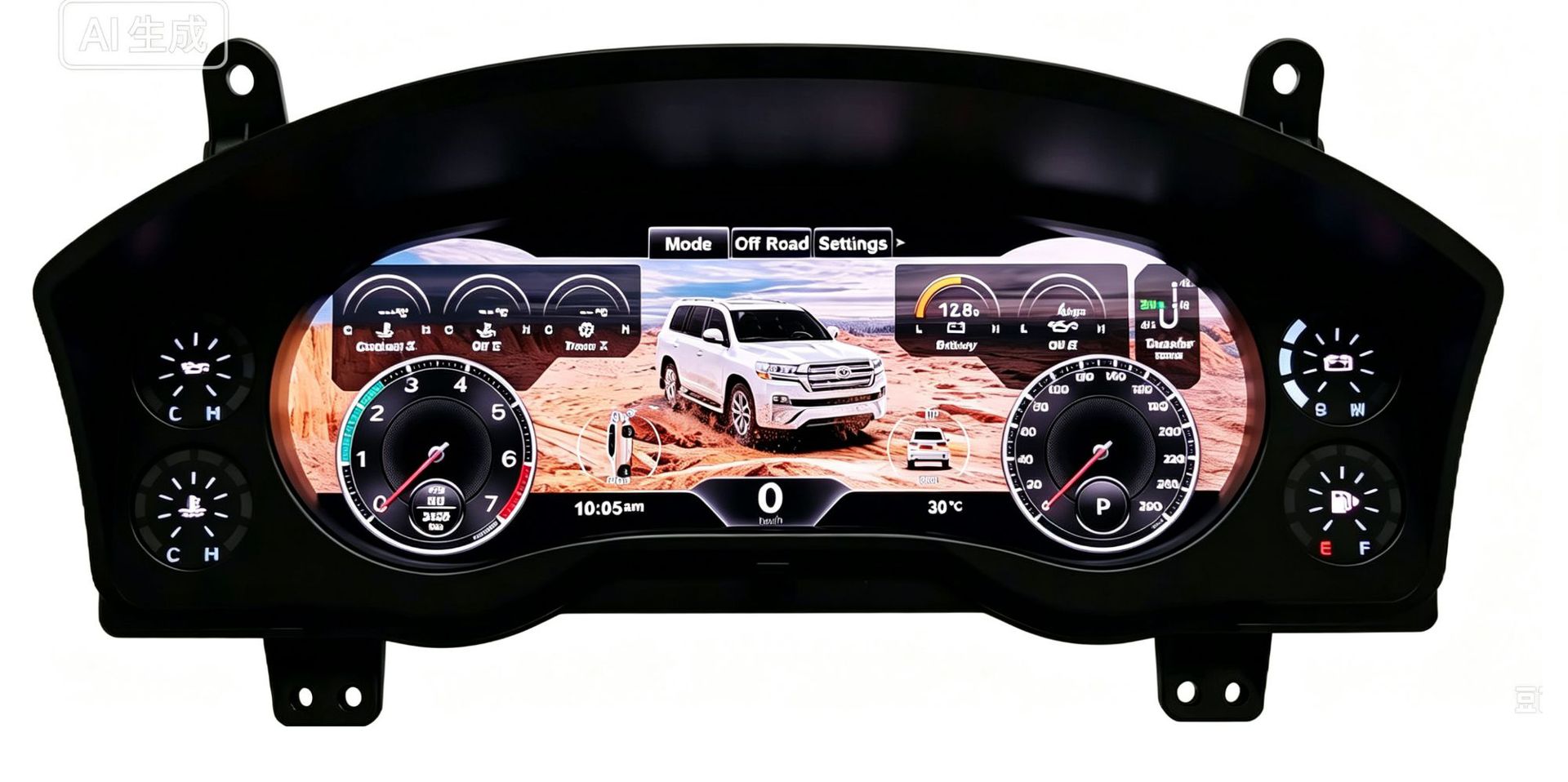 Suitable for Land Cruiser Lc200 Full Lcd Instrument Panel 12.3inch Non-Destructive Direct Plug-In Virtual Cockpit Instrument Assembly