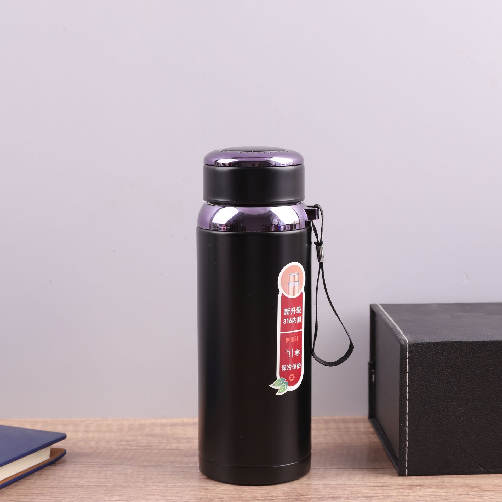 Nuevo 316 de acero inoxidable taza del vacío gradiente Sling olla viaje gran capacidad deportes al aire libre hervidor logotipo por mayor