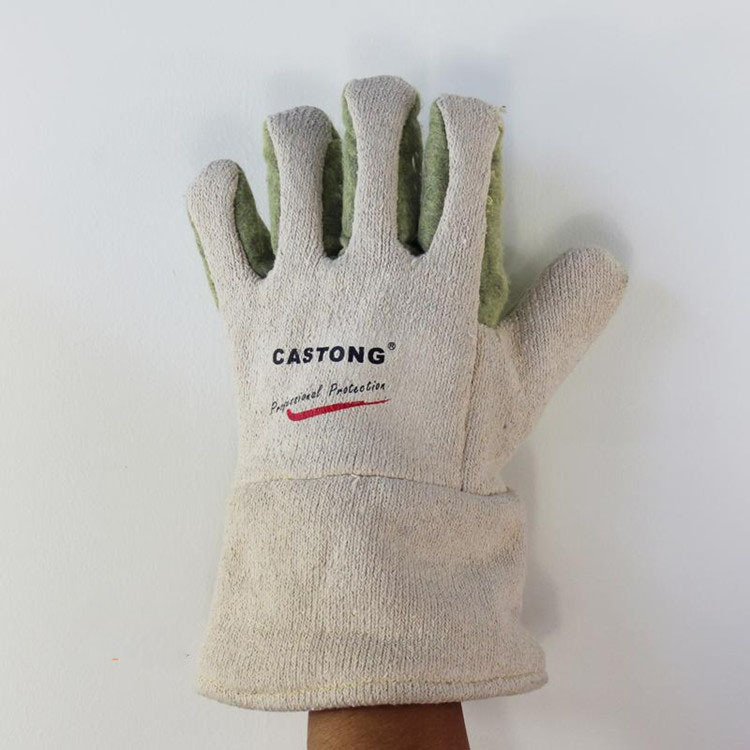 卡司顿手套GEII15-29纯棉 耐高温500度 工业隔热烤炉手套