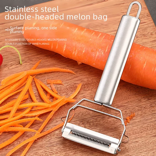 Factory spot stainless steel double-head grater multi-function peeler two-in-one fruit peeler potato melon Shaver