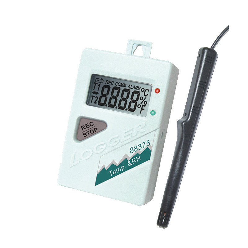 衡欣 AZ88375高精度温湿度记录仪 温度计 温度检测仪 温湿度计