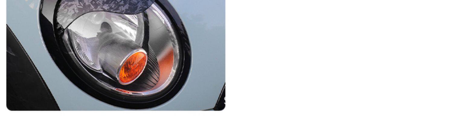 Suitable for Bmw Mini Headlight Decoration Stickers, Cooper Car Light Double Eyelid Stickers, R56 R55 R57 Headlight Eyebrow Modification