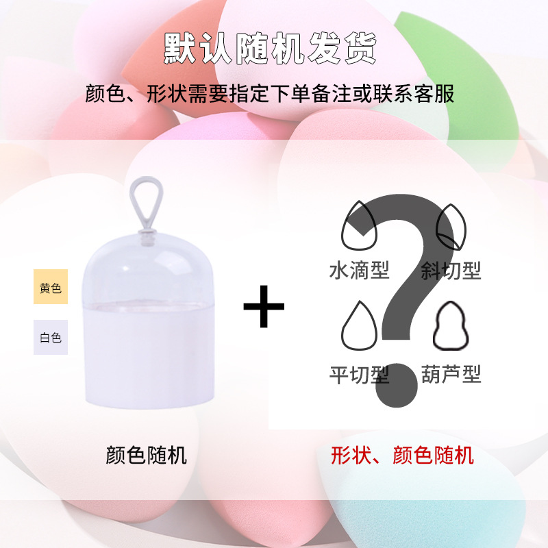 Zhuoerya Factory Makeup Egg Wholesale Juego de huevos de maquillaje de doble uso seco y húmedo Caja de almacenamiento de huevos de esponja