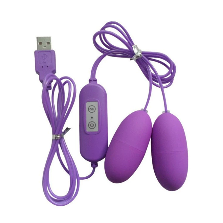 USB вибратор с переменной частотой двойного действия, дистанционное управление, одиночные и двойные импульсы, взрослые секс-игрушки, мощная вибрация