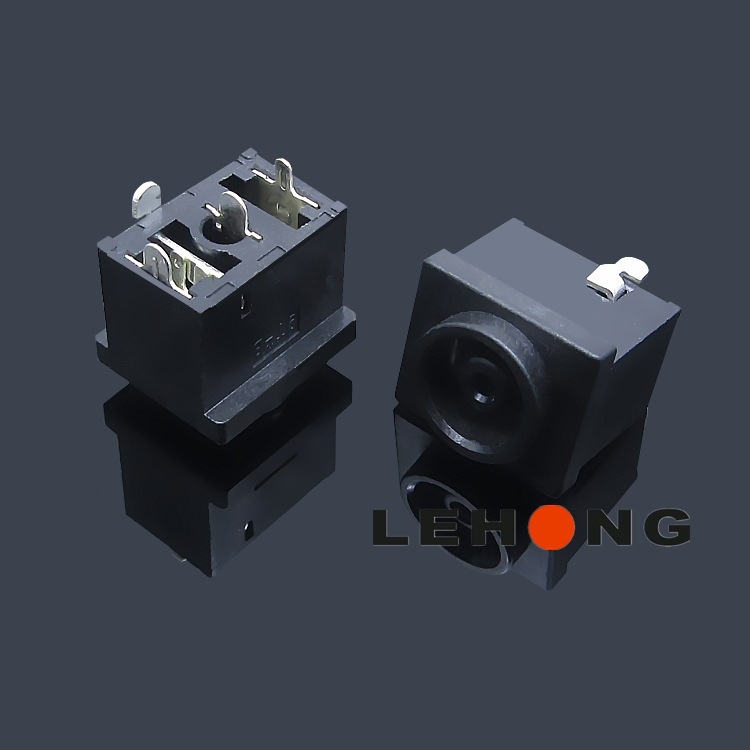 DC-037DD-4P耐高温铜环保/DC电源插座/直流DC插座/贴膜通孔回流焊