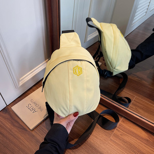 Lightweight Nylon Cloth Chest Bag 2025 Popular New Trendy Shell Bag Canvas Versatile Casual Shoulder Crossbody Bag