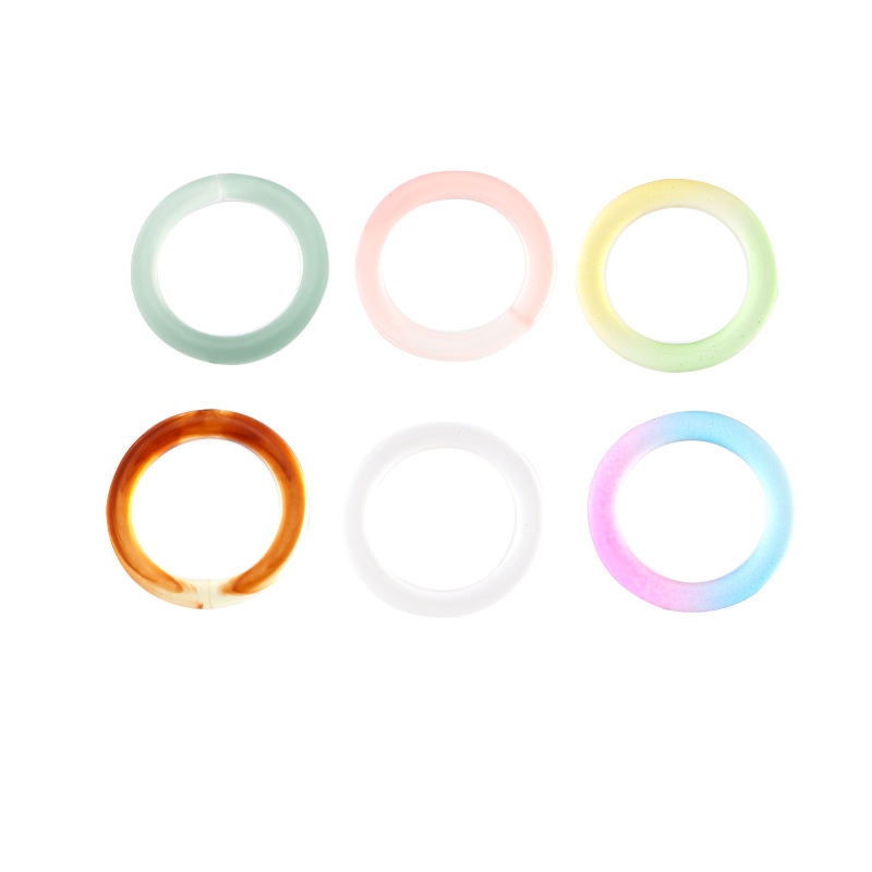 Wholesale Contrast Color Resin Ring display picture 8