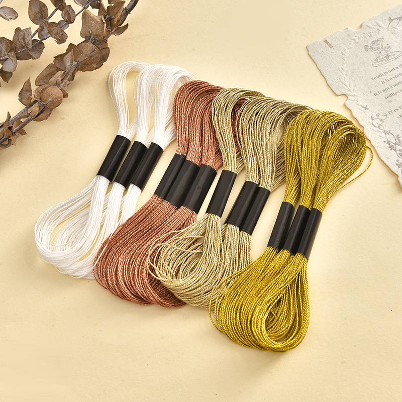 12가닥, 화이트 12개 + 로즈골드 + 라이트골드 + 골드 각 3개