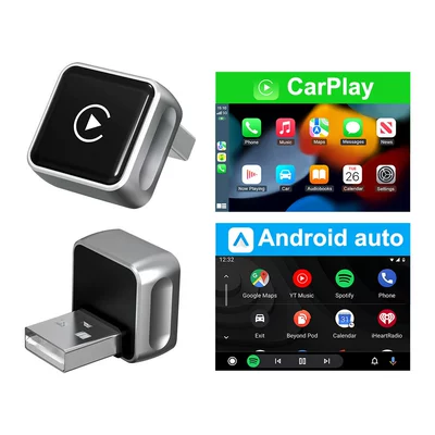 Car-Machine Connectivity Carplay Box Simsiz CarPlay və Android Auto