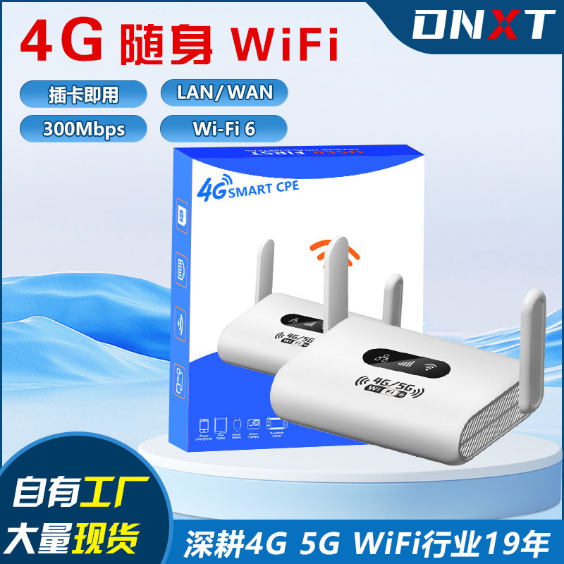 Q30 Portable Wifi6 Uk/Australia Sim Card + Rj45 Port Shared Hotspots Foldable Antenna 4g Router