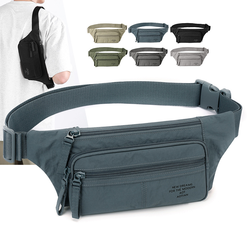 Aotian Casual Versatile New Fashion Simple Commuter Waist Bag for Women, Cash Register Wallet, Mobile Phone Bag, Men's Bag 37043 #
