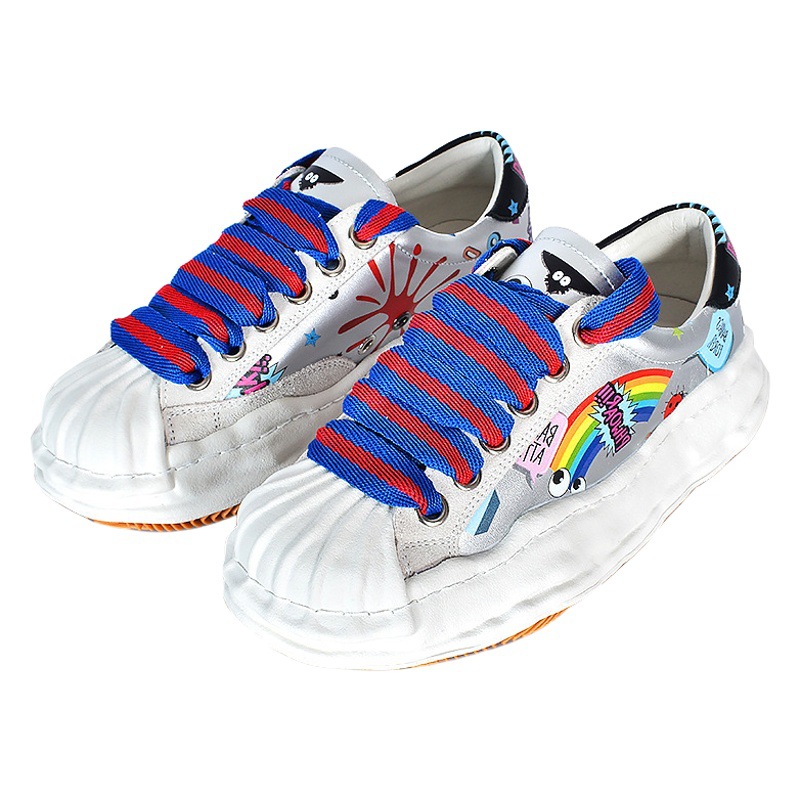 EYETHEME zapatos casuales de cuero las mujeres Super graffiti personalizado A134