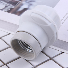 厂家直供e27陶瓷螺口灯头 陶瓷LED灯头座 居家卧室悬挂式灯头