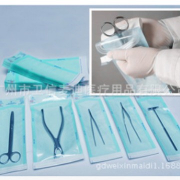 自粘性灭菌自封袋/EO/高温蒸汽灭菌纸塑袋/牙科灭菌13.5*28cm