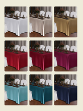 444Z长方形桌布酒店会议室商务活动感定 制白色长条桌餐桌台