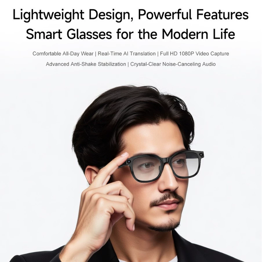 Новый тип умных очков с камерой AI, съемка, Bluetooth, перевод, AR-очки, камера AI, глаза AI, очки AI