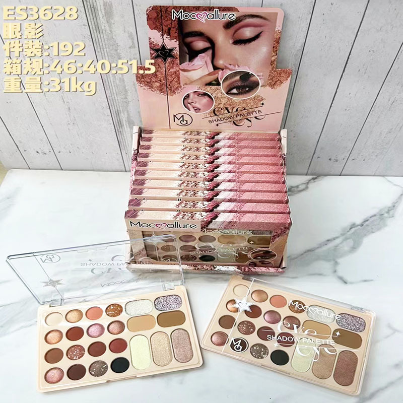Nuevo Comercio exterior transfronterizo mate nacarado brillo polvo resaltar sombra de ojos placa multi-color maquillaje sombra de ojos placa sombra de ojos