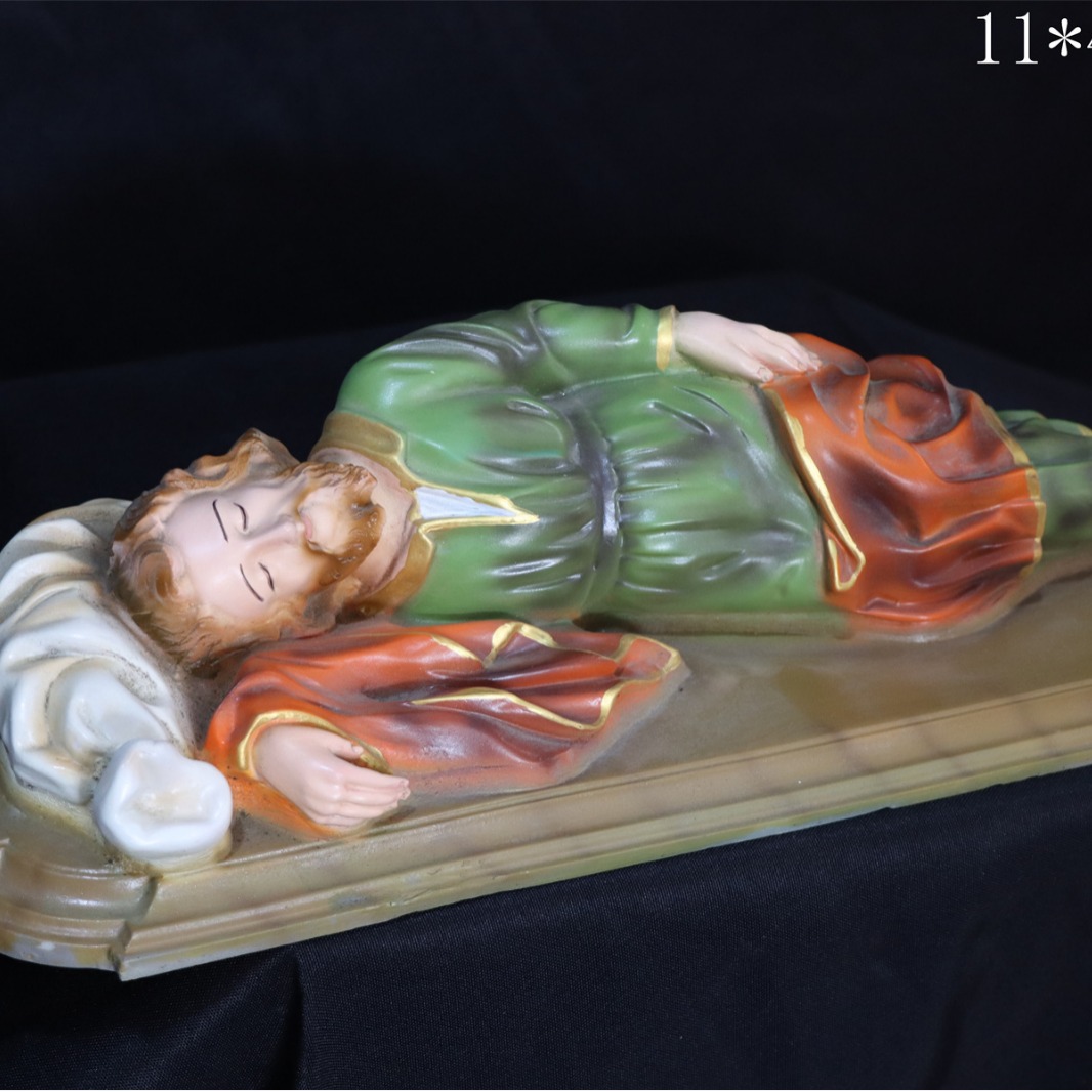 40cm transfronterizos dormir José dormir mirando la luz personajes regalos de la iglesia familia decoración de la sala de estar artesanía