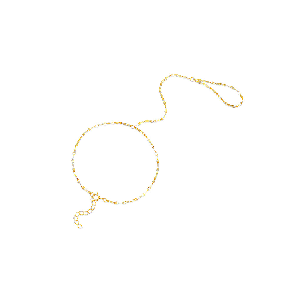 Women's Gender Casual, Simple Style Style 1 Piece 925 Sterling Silver Solid Color Coffee Bean Chain Bracelets Mitten-type Bracelet