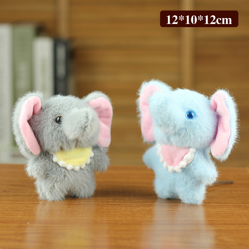 Douyin celebridad de Internet venta caliente bebé elefante llavero muñeca colgante peluche elefante muñeca regalo de lanzamiento de boda