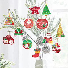 新商品クロスボーダーアマゾンクリスマスペンダント掛け飾りハンギングカードペンダント飾りクリスマステーマ装飾品