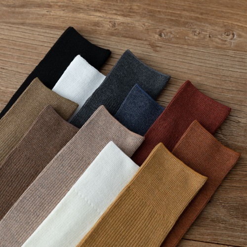 2024 Zhuji Socks Spring and Autumn New Product Double-needle Women's Over-the-Knee JK Socks Solid Color Slim Leg Ins Japanese Stockings