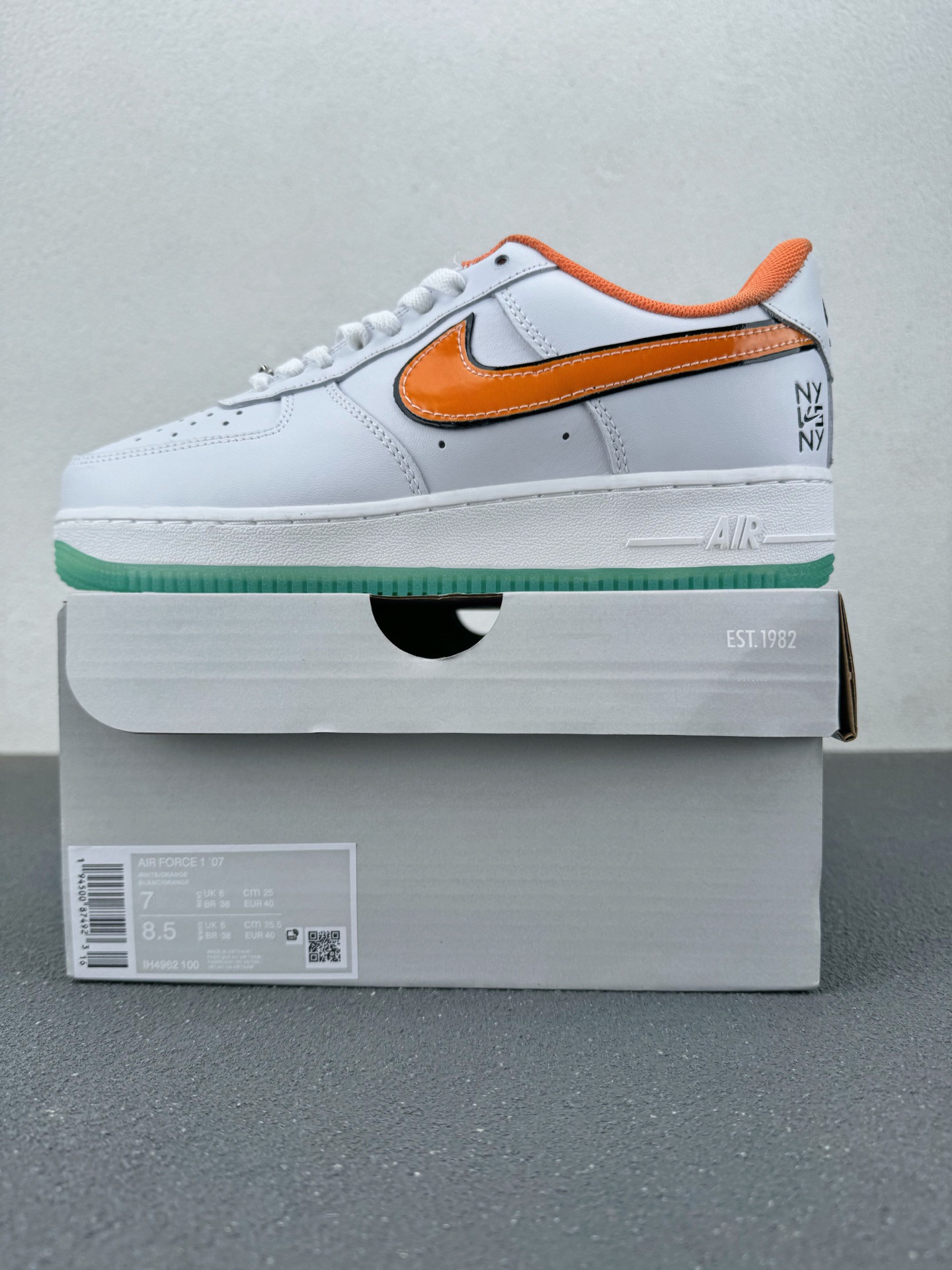 Zapatos Putian versión original de la fuerza aérea No. 1 en el extranjero marca conjunta de la cabeza de cuero en lugar de cojín de aire zapatillas deportivas para hombres y mujeres