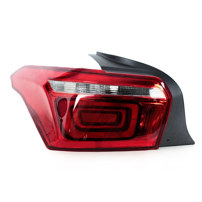 Suitable for 2017-2019 New Citroen Elysee Rear Tail Lights, Left and Right Reversing Light Shells, Brake Light Covers, Turn Signal Lights