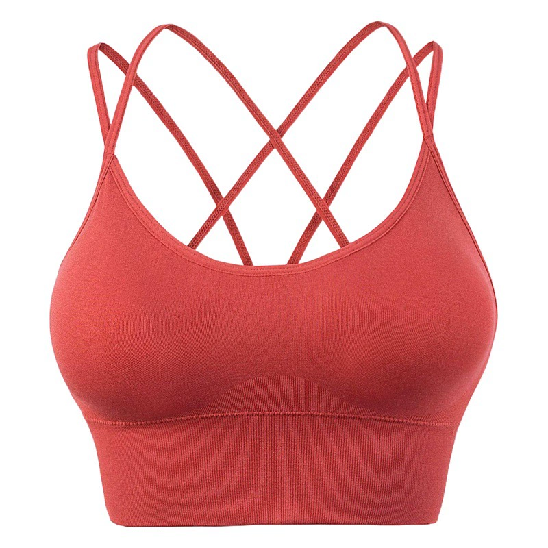 Большие размеры Европа и США без стального кольца тонкий пояс на спине Yoga Sports Bra для бега противоударный Быстросохнущий Фитнес Спортивное нижнее белье женское