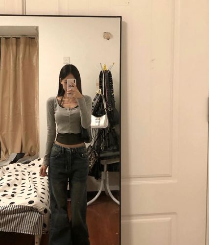 260g men's cotton modal, fake two-piece small suspender halter neck cardigan top design short T-shirt