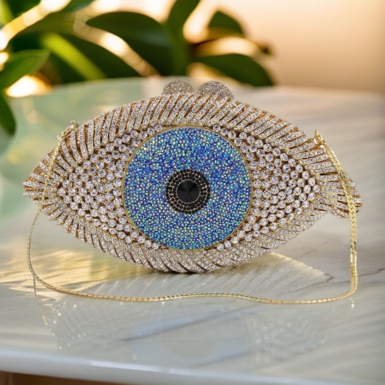 Eye clutch bag, bolsas de diamantes transfronterizas, bolsas de diamantes huecas, bolsas de mano, bolsas de mujer, bolsas de vestido de fiesta