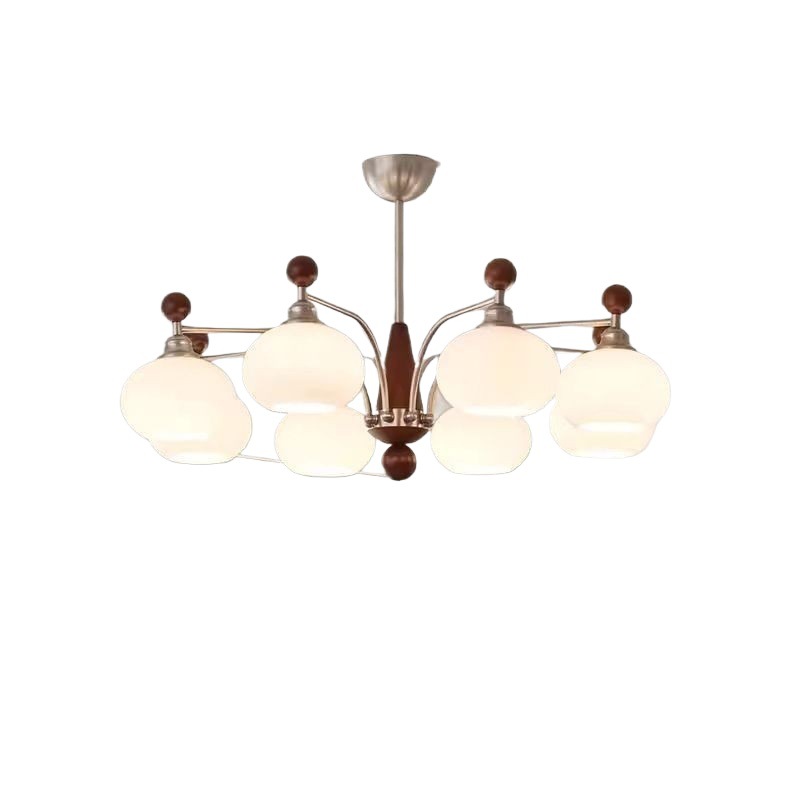 Araña de sala de estar de estilo antiguo American Retro Song Dynasty Aesthetics 2025 Nuevo salón Lámparas principales Combinación de paquete de toda la casa