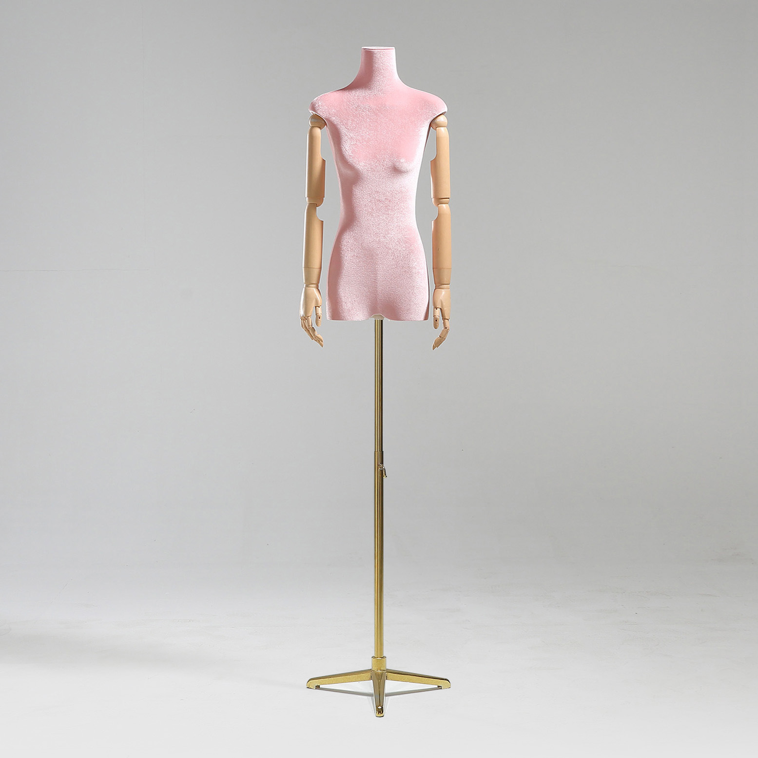Modelo de tienda de ropa estante de exhibición de terciopelo pecho plano cuerpo plano ropa de mujer modelo de busto accesorios ventana estante modelo de plataforma image 71