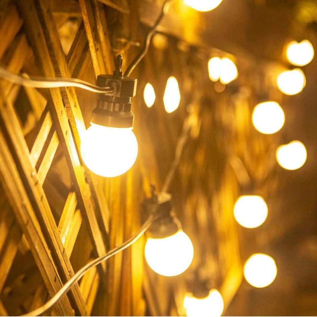 G50球泡灯烧烤户外露营装饰工程亮化婚礼花园装饰满天星彩灯低压