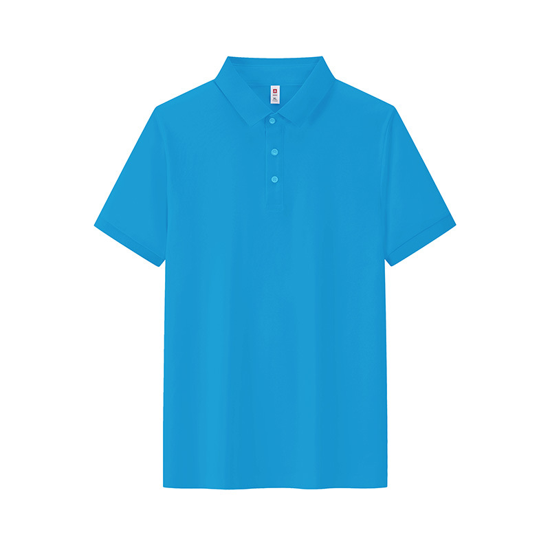 Business 7A antibacteriano Solo fresco antiarrugas color sólido solapa de manga corta ropa de trabajo camiseta de polo camisa POLO personalizada