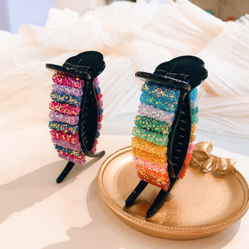 Girly Rainbow Candy~Korean Hairpin Back of Head Clip Hyuna Style Ball Hairpin Cute Internet Celebrity Hairpin
