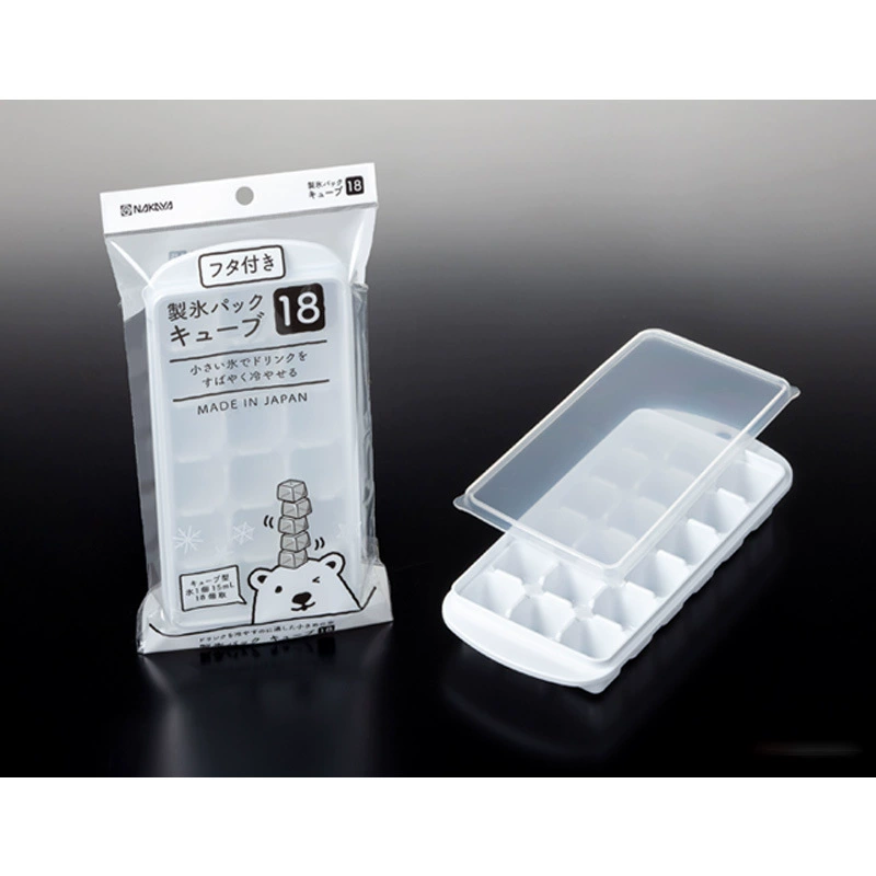 Япония импортировала пластиковый лоток для льда с крышкой, холодильник, форма для изготовления кубиков льда, лоток для льда, форма для льда, ящик для льда