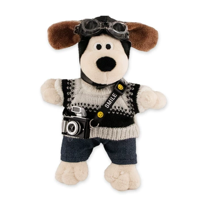 Car ornaments — Cartoon Haver Big Dog Vice - black-and-white-sweater-handdog-flash-camera-1