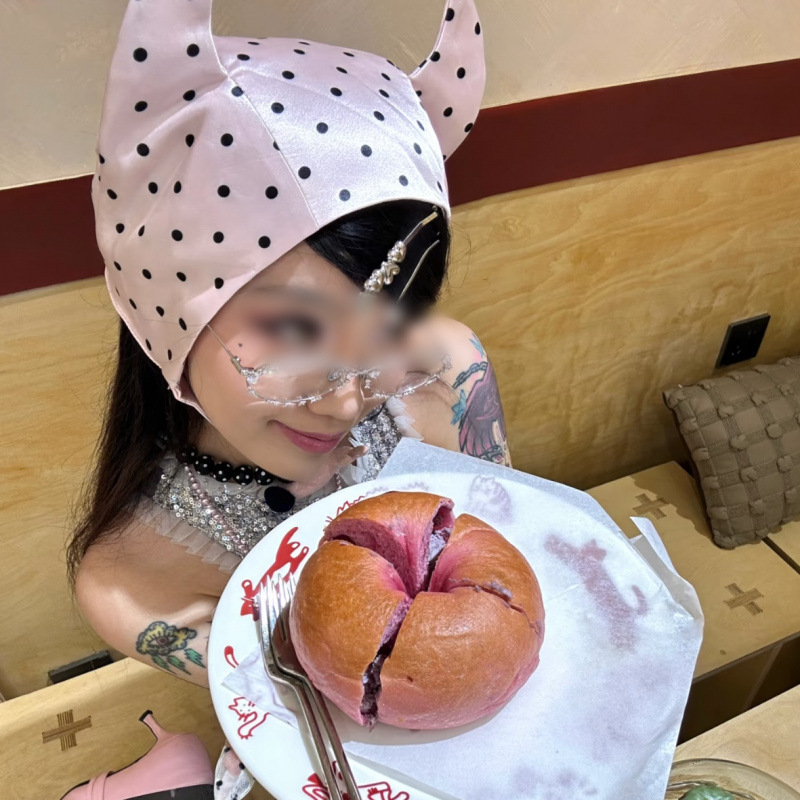 人気の西洋風ドーパミン小悪魔ストラップ速乾性抗UV帽子かわいい小さな耳薄い写真撮影用帽子|undefined