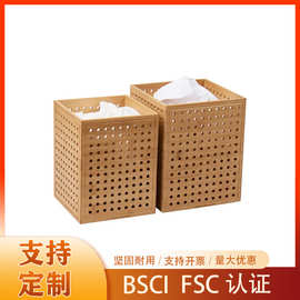 批发竹制创意垃圾桶 客厅卧室杂物收纳筐民宿办公室纸篓