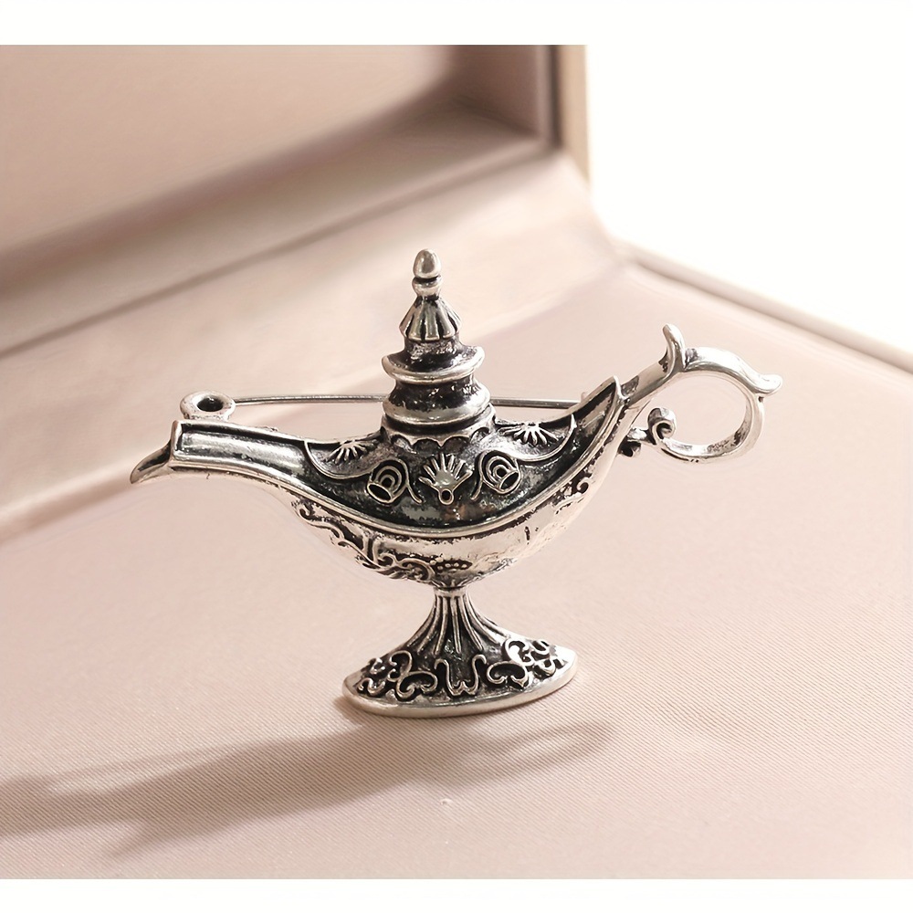 Aladdin magische lamp emaille broche dames legering speld badge_voghion.com